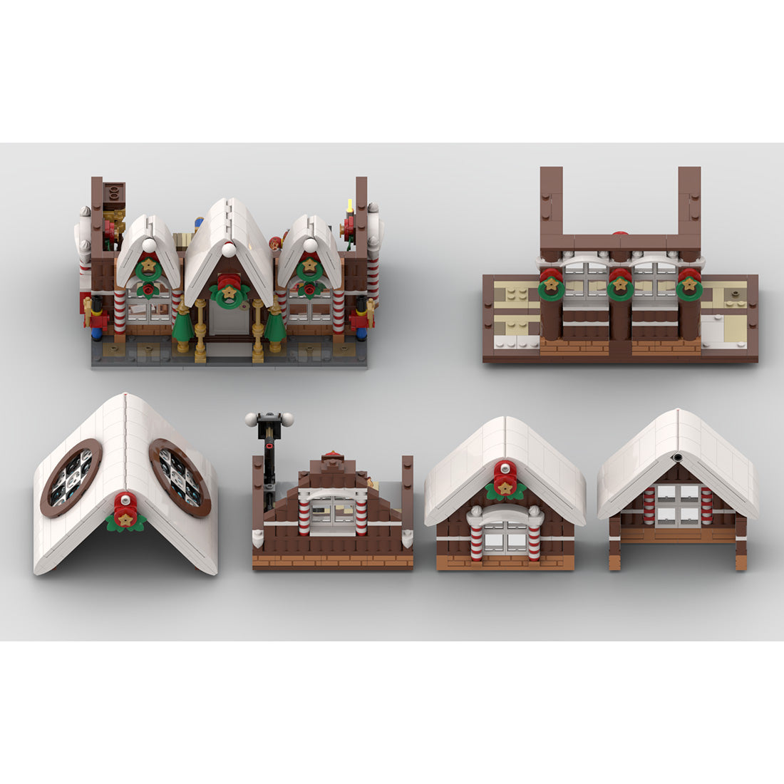 Christmas Snow Gingerbread House Model