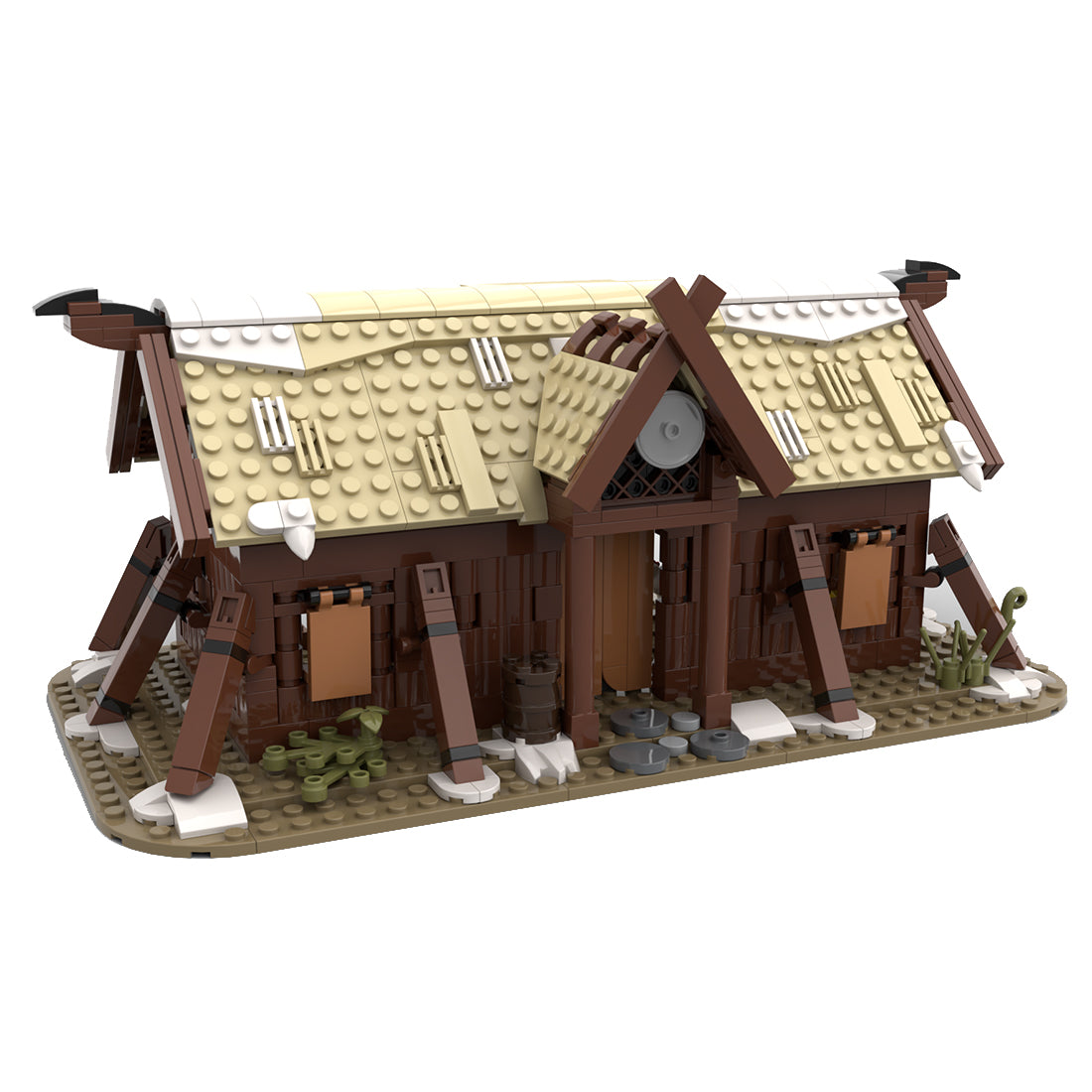 MOC-102557 Viking Longhouse Medieval Building Blocks
