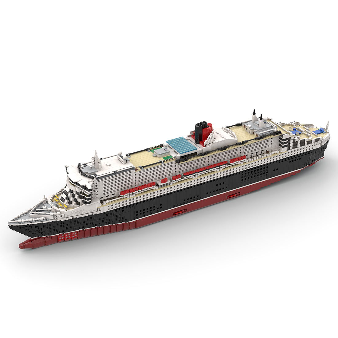 MOC-110500 Queen Mary 2 Kreuzfahrtschiff-Bausteine