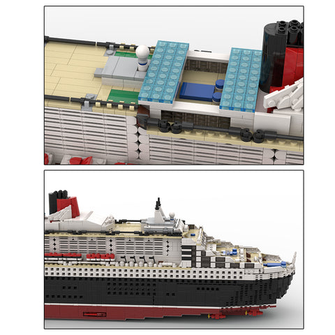 MOC-110500 Queen Mary 2 Kreuzfahrtschiff-Bausteine