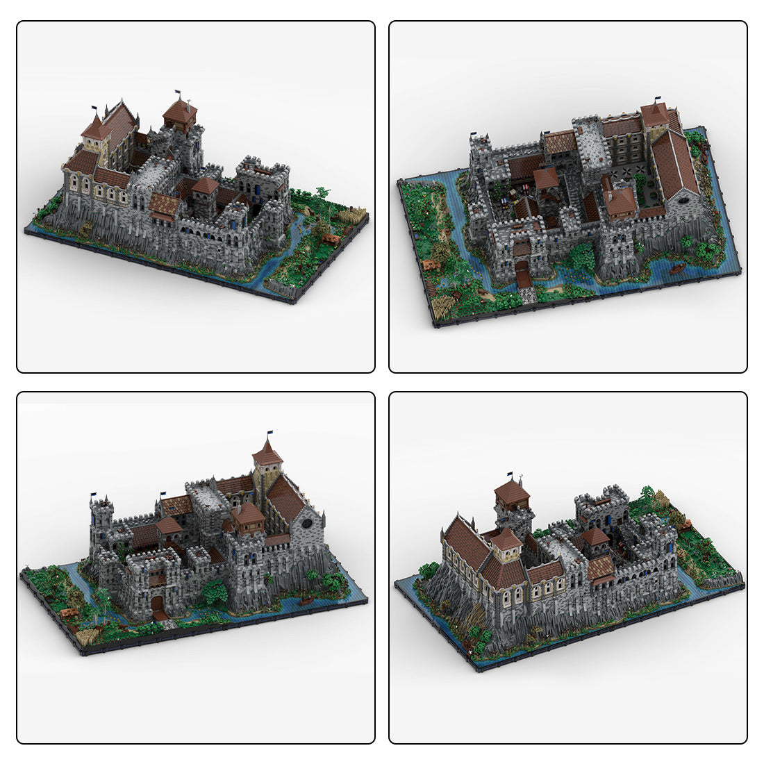 MOC-131299 Medieval Castle Model | lesdiy.com