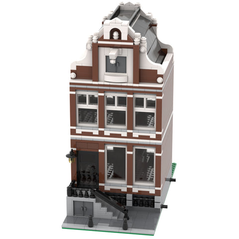 MOC-46107 Amsterdam Canal House Nr 1 Modular Building | lesdiy.com