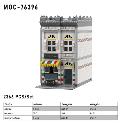 MOC-76396 Ice Cream Parlor Building Blocks