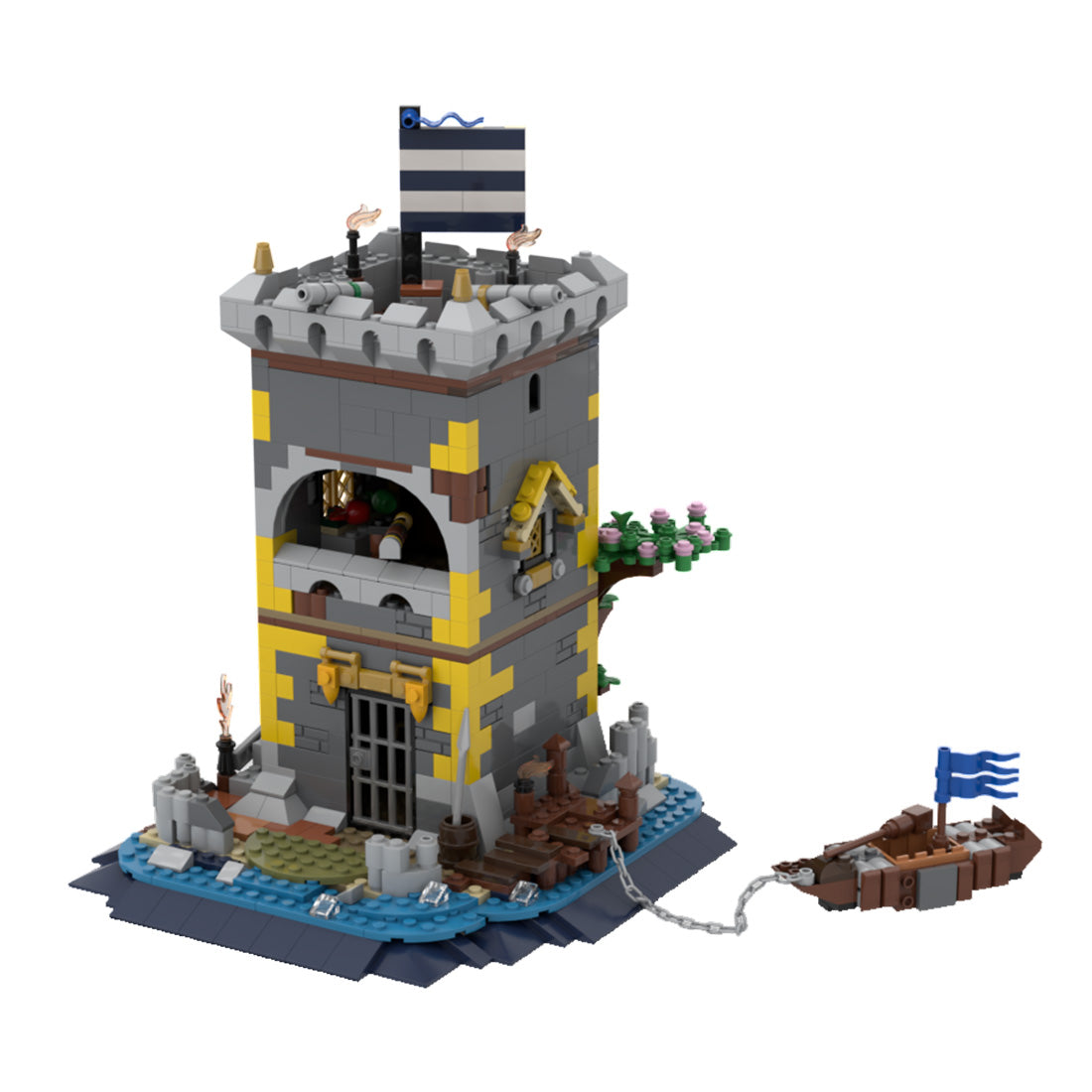 MOC-85265 Medieval Pirate Fortress Building Blocks