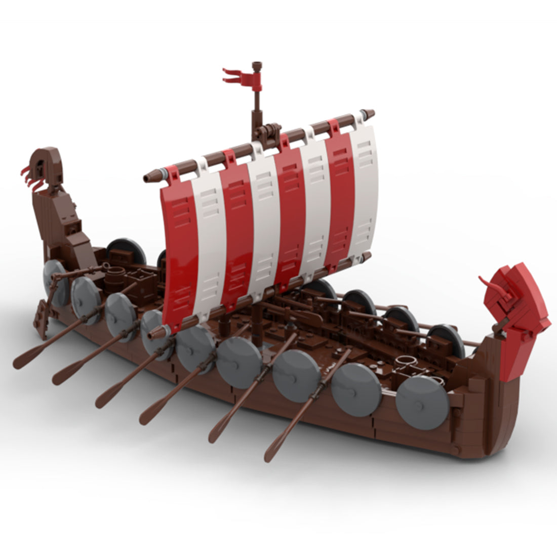 MOC-98938 Medieval Battle Ship Model Set