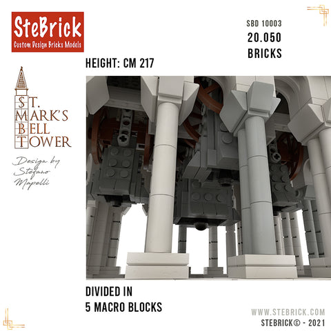 MOC-99638 1/50 St-Markus Glockenturm Bausteine 